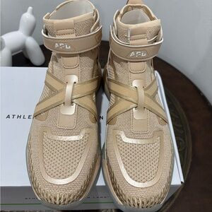 APL Super Future Tan High-Top Sneakers with Strap Design
